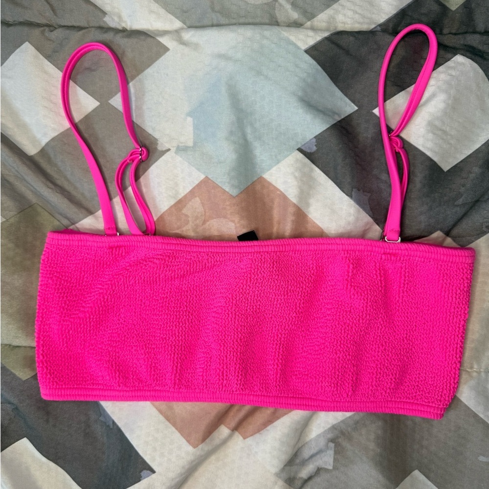 Love & Bikinis Vibrant Pink Bikini Top